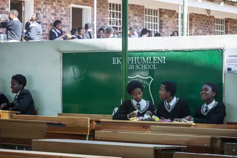 Afrikanische Kinder in der Schule